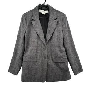 Treasure & Bond NEW Size Medium Blazer Jacket Gray Two Button Lined Nordstrom